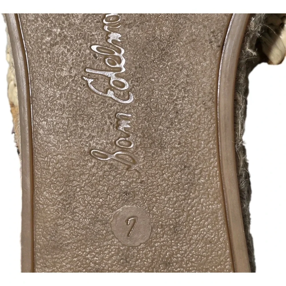 Sam Edelman Womens Size 7 M Suede Leather Austin Slip-On Mules Espadrilles